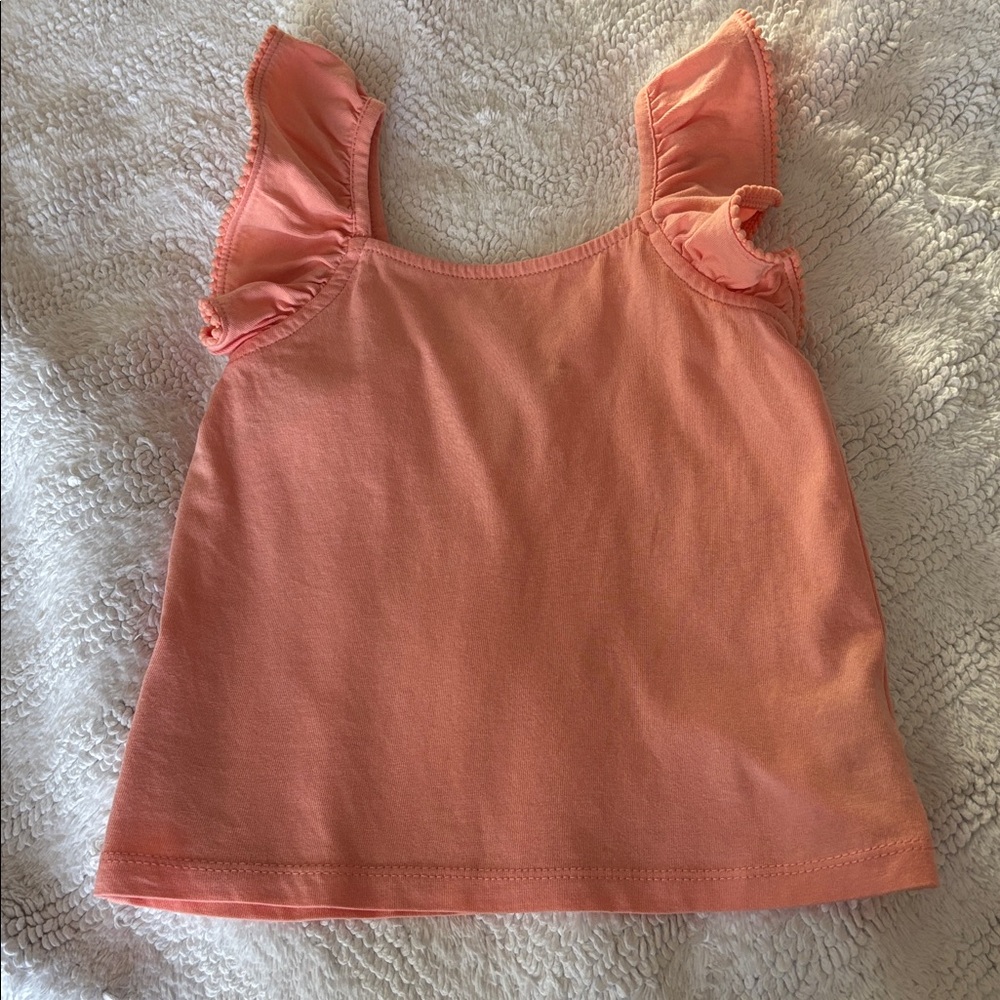 Girl’s Janie and Jack Flutter Sleeve Top, 3